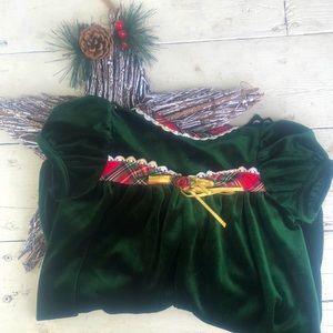 Velvet holiday romper🎄